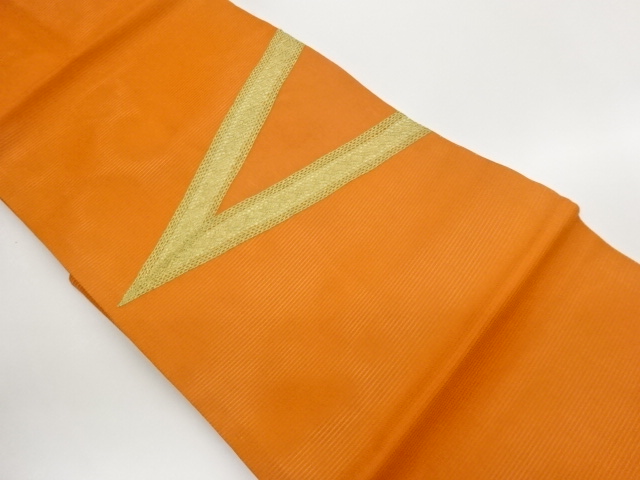 JAPANESE KIMONO / NAGOYA OBI FOR SUMMER / EMBROIDERY / ABSTRACT